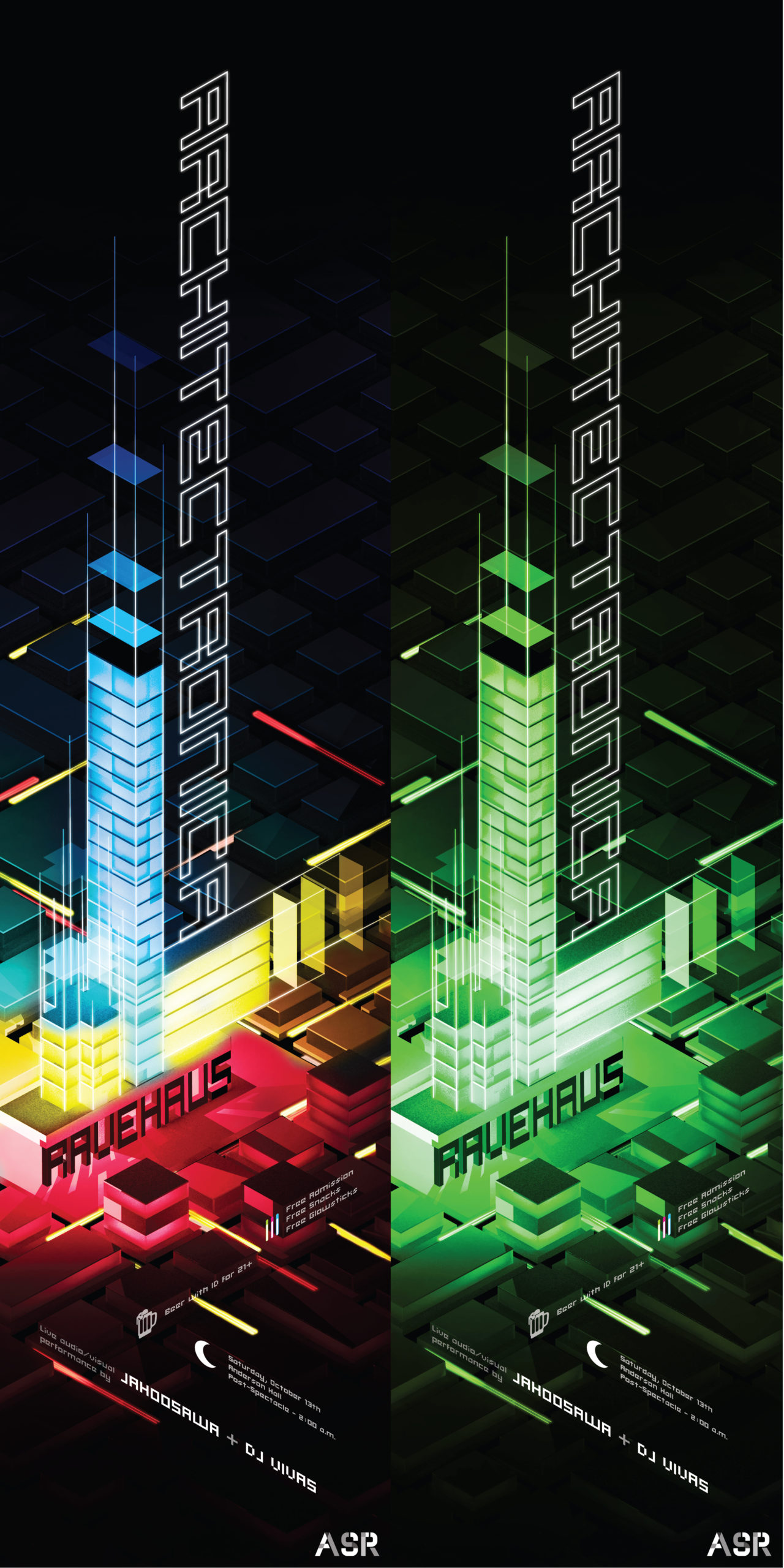 architectronica ravehau5 poster pair