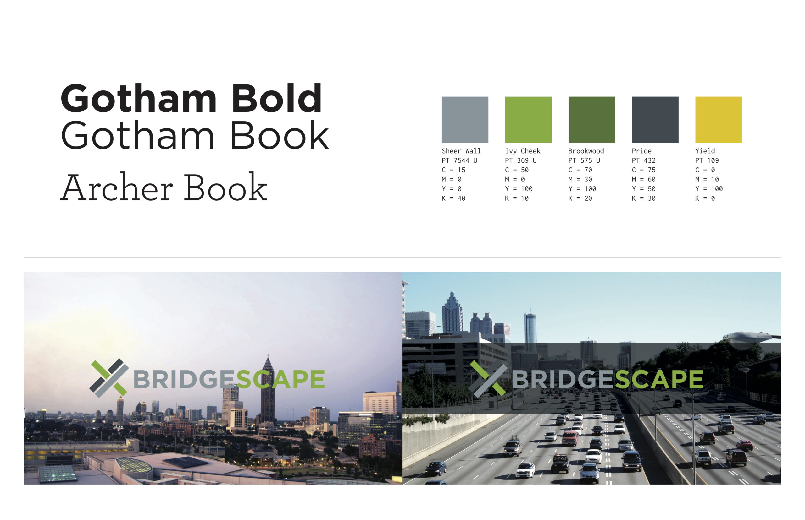 bridgescape style guide and branding