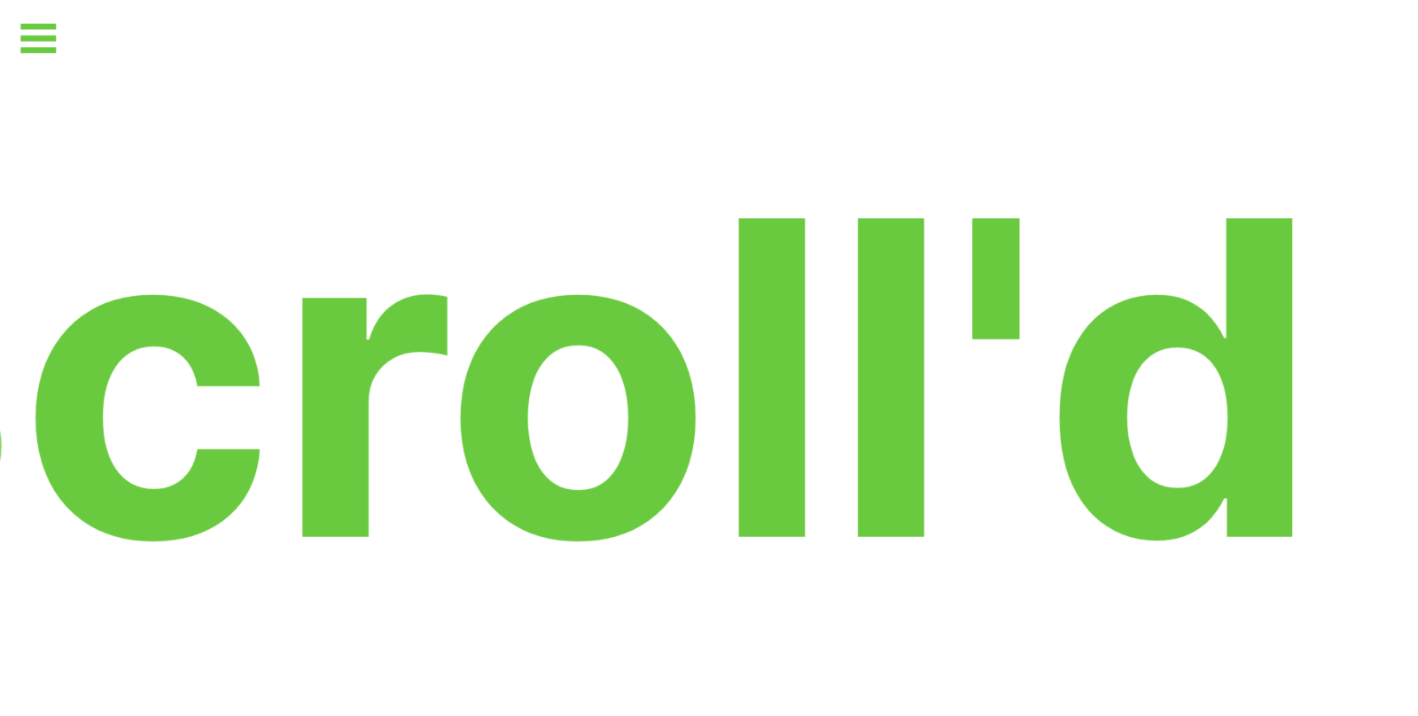 scrollr marquee color on white