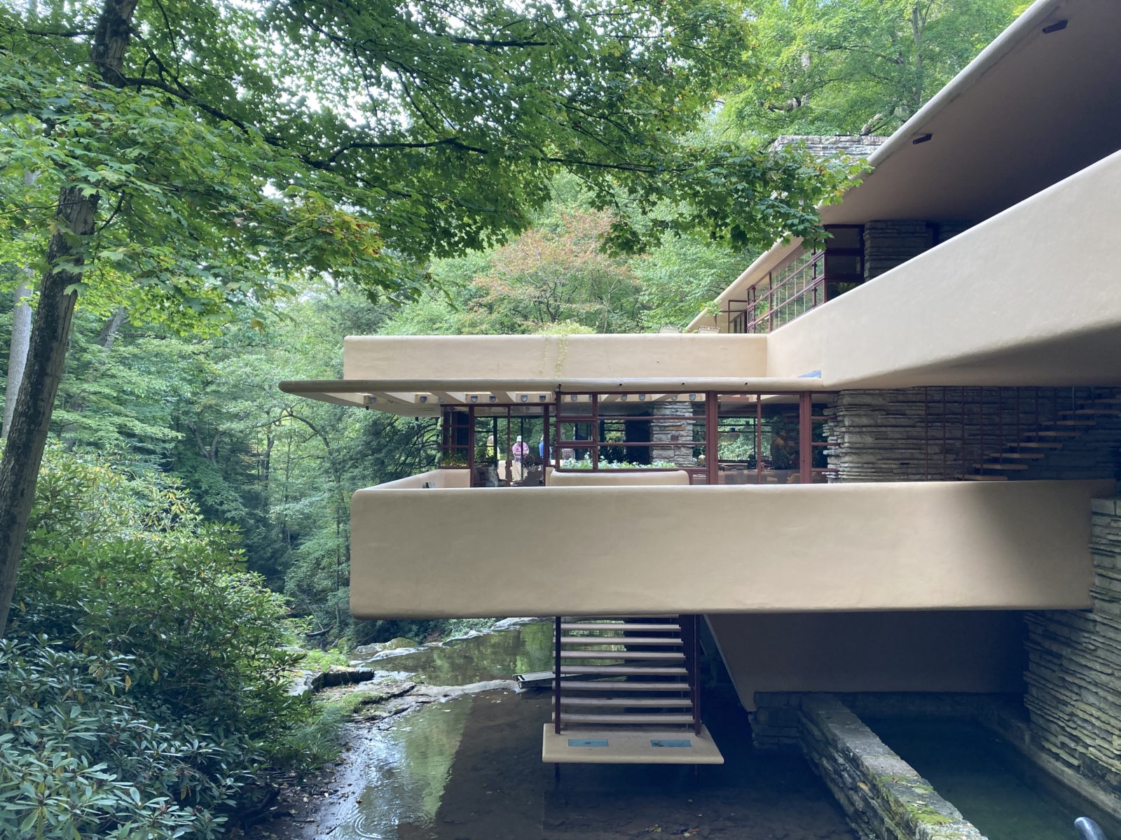 Fallingwater cantilever porch