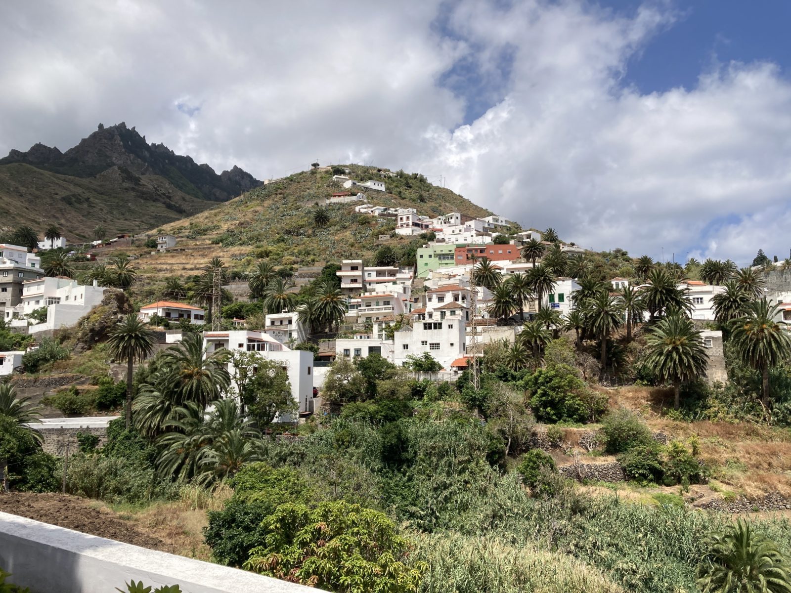 View outside guachinche on Tenerife