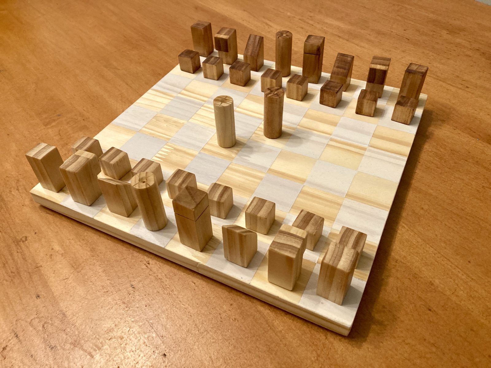 Wooden chess set